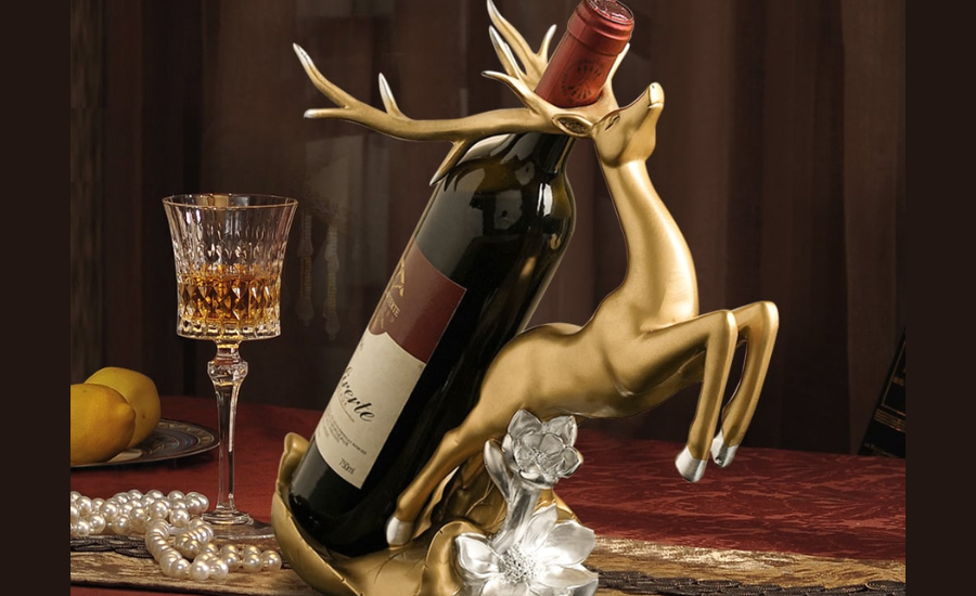 Elegant & Unique Elevate Your Decor with a Deer Wine Holder